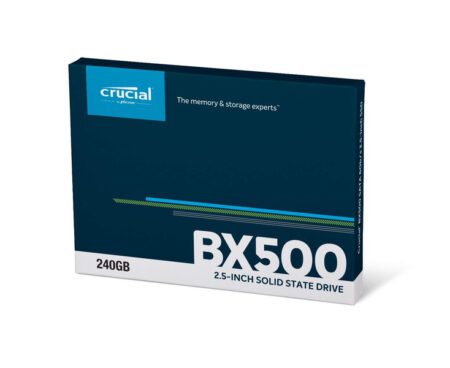 Crucial، هارد داخلي BX500-240GB، SSD، سرعات تصل إلى 240 ميجابايت/ ثانية