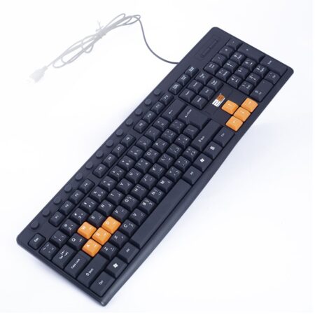 2B، لوحة مفاتيح سلكية (KB445)، اتصال USB، كابل 1.3 متر، أسود