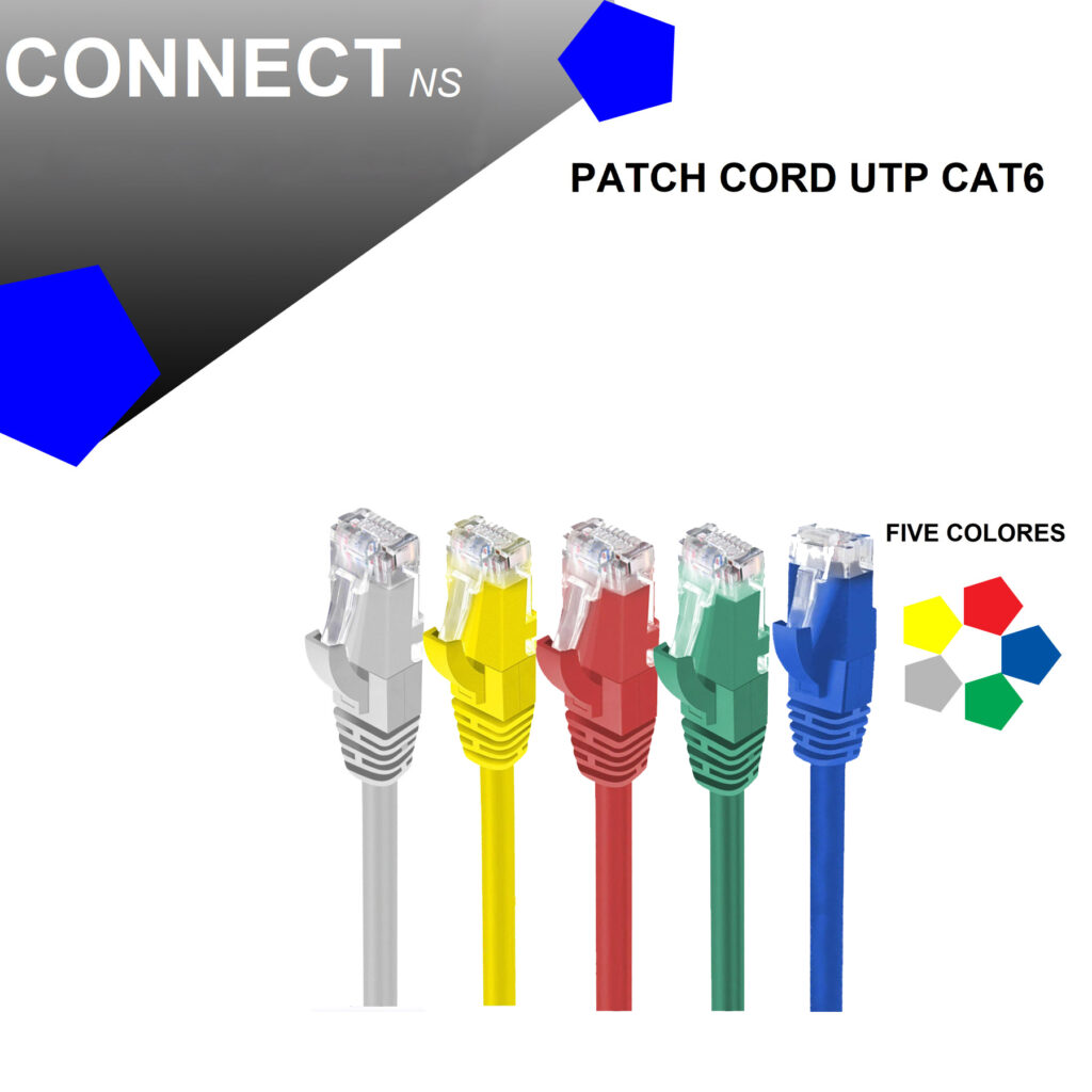 connect-NS، كابل Patch Cord 1M، يوجد 4 أزواج، متوفر جميع المقاسات