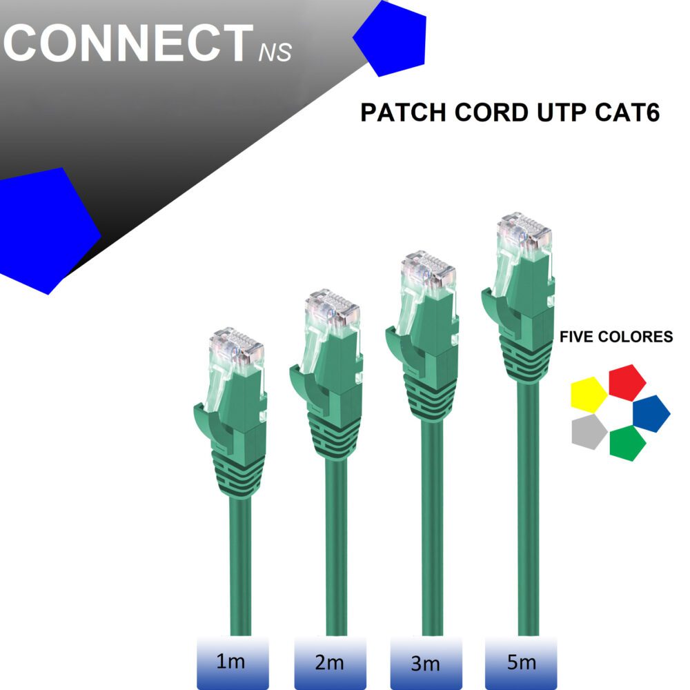 connect-NS، كابل Patch Cord 3M، ألوان مميزة، مقاسات مثالية