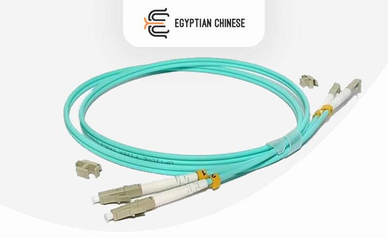 LC Mul-1 كابل فايبر أوبتك Patch Cord-LC-LC multimode double fiber 3m OM3 - الصورة 1