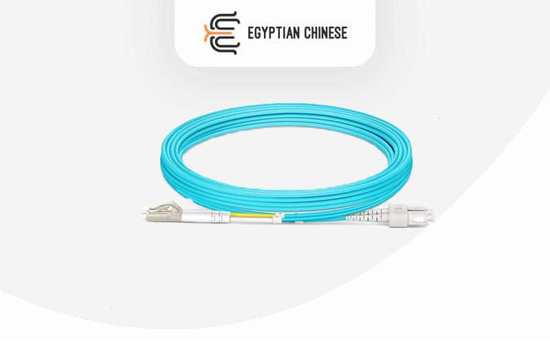 Lc-1 كابل فايبر أوبتك SC-LC multimode double fiber 3m OM3 - الصورة 1