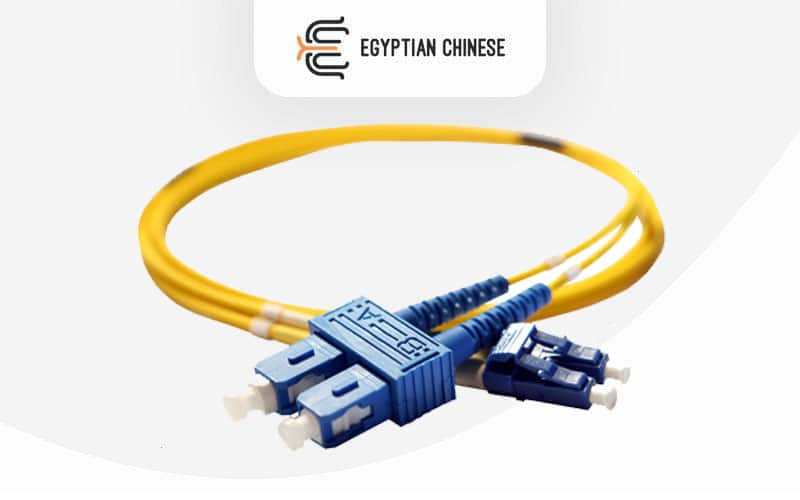 SC-LC-3m-1 كابل فايبر أوبتكPatch Cord-SC-LC 3m single mode double fiber - الصورة 1