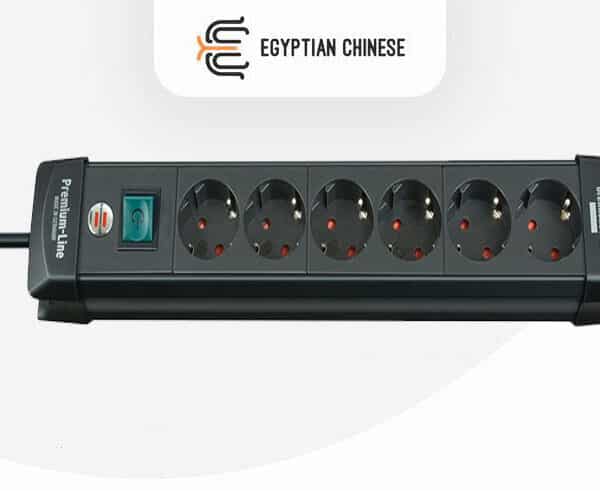 مشترك كهربائي بريميم لاين 6 عيون