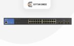 ⁦سويتش Switch-Linksys-LGS328PC_EU 24PORT-Managed-250W-4-1G-SFP⁩ - الصورة ⁦3⁩