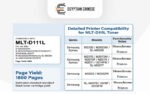 ⁦خرطوشة تونر Samsung MLT-D111L أسود عالي السعة⁩ - الصورة ⁦2⁩