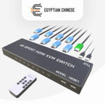 سويتش HDMI KVM 8 منافذ بدقة 4K – AVVA HK801 8 Port HDMI KVM Switch للتحكم في 8 أجهزة من شاشة واحدة