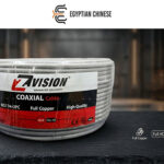كابل كاميرات مراقبة ZVISION RG174 بطول 100 متر (باور + داتا) | جودة عالية لنقل الفيديو والطاقة