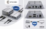 HDMI KVM Extender 60M With Audio – اكستندر HDMI KVM لمسافة 60 متر مع دعم الصوت عبر كابل شبكة Cat5e/Cat6 - الصورة 2