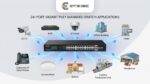 سويتش شبكات Tenda TEG1128P-24-410W – 24-Port Gigabit PoE+ Switch 410W مع 2 Uplink و2 SFP - الصورة 3