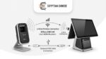 ⁦قارئ باركود لاسلكي ZKTeco ZKB104S 1D Wireless Barcode Scanner يدعم USB و2.4GHz للمحلات والمخازن⁩ - الصورة ⁦2⁩