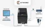⁦طابعة إيصالات حرارية ZKTeco ZKP8016 80mm USB + LAN بسرعة 200mm/s وقاطع أوتوماتيكي⁩ - الصورة ⁦2⁩