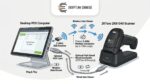 ⁦قارئ باركود لاسلكي ZKTeco ZKB104S 1D Wireless Barcode Scanner يدعم USB و2.4GHz للمحلات والمخازن⁩ - الصورة ⁦3⁩