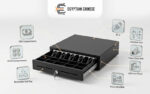 ⁦درج نقود ZKTeco ZKC0508E Cash Drawer بخمس خانات أوراق و8 خانات عملات RJ12⁩ - الصورة ⁦2⁩