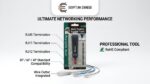كماشة كبس شبكات Pro'sKit CP-393 – أداة كبس RJ45 / RJ11 / RJ12 مع قاطع أسلاك 8P/6P/4P