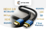 كابل HDMI 2.0 Premium بطول 10 متر – High Speed HDMI Cable 4K UHD 18Gbps يدعم HDR وARC و3D