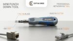 أداة تركيب شبكات Pro'sKit PD-3141EN Mini Punch Down Tool – أداة احترافية لتركيب Keystone وPatch Panel