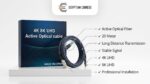 ⁦كابل HDMI Active Optical Fiber 20 متر يدعم 4K و8K UHD – AOC HDMI Cable للأجهزة الاحترافية⁩ - الصورة ⁦2⁩