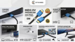 ⁦كابل HDMI 2.0 بطول 5 متر بدقة 4K UHD بسرعة 18Gbps ودعم HDR وARC – NCS HDMI 2.0 Premium Cable 5M⁩ - الصورة ⁦3⁩