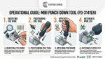أداة Punch Down للشبكات Pro'sKit PD-3141EN Mini Punch Down Tool – لتركيب كيستون وباتش بانل 110/66 - الصورة 2