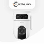 كاميرا EZVIZ H9c Dual 3K 5MP WiFi خارجية – كاميرا مراقبة بعدستين PTZ مع تتبع ذكي ورؤية ليلية ملونة