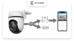 ⁦كاميرا مراقبة خارجية TP-Link Tapo C520WS بدقة 2K QHD مع دوران 360° ورؤية ليلية ملونة | TP-Link Tapo C520WS Outdoor Pan/Tilt Wi-Fi Security Camera⁩ - الصورة ⁦2⁩