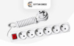 مشترك الكهرباء (Walson )6 مخارج 10A 250V – قدرة قصوى 2500 وات – ضمان 3 سنوات